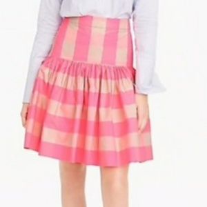J.Crew Neon Buffalo Skirt